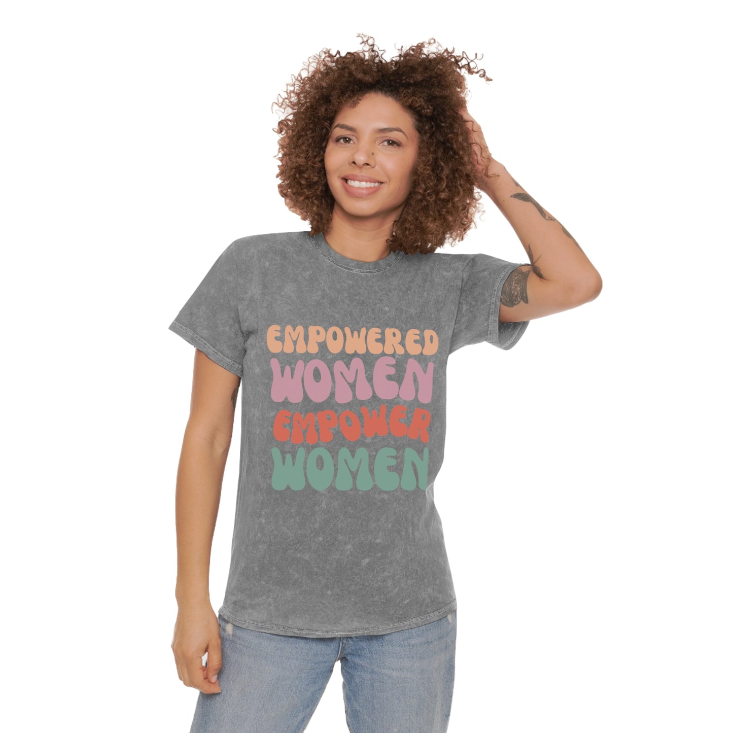 “EMPOWERING” Mineral Wash T-Shirt