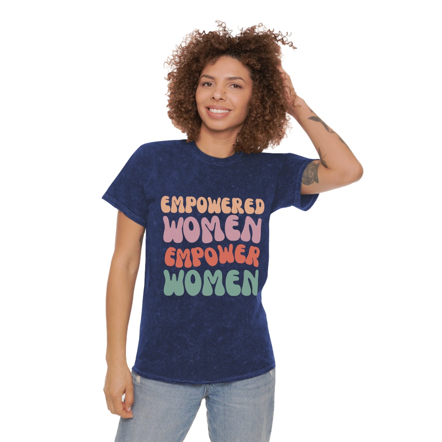 “EMPOWERING” Mineral Wash T-Shirt