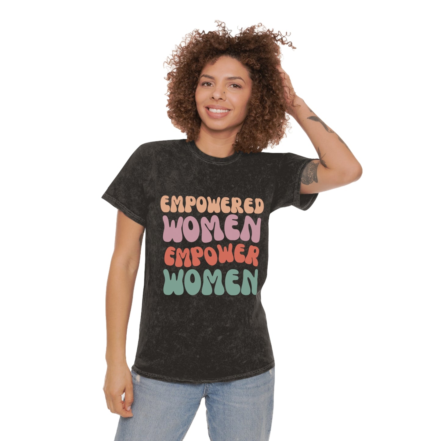 “EMPOWERING” Mineral Wash T-Shirt