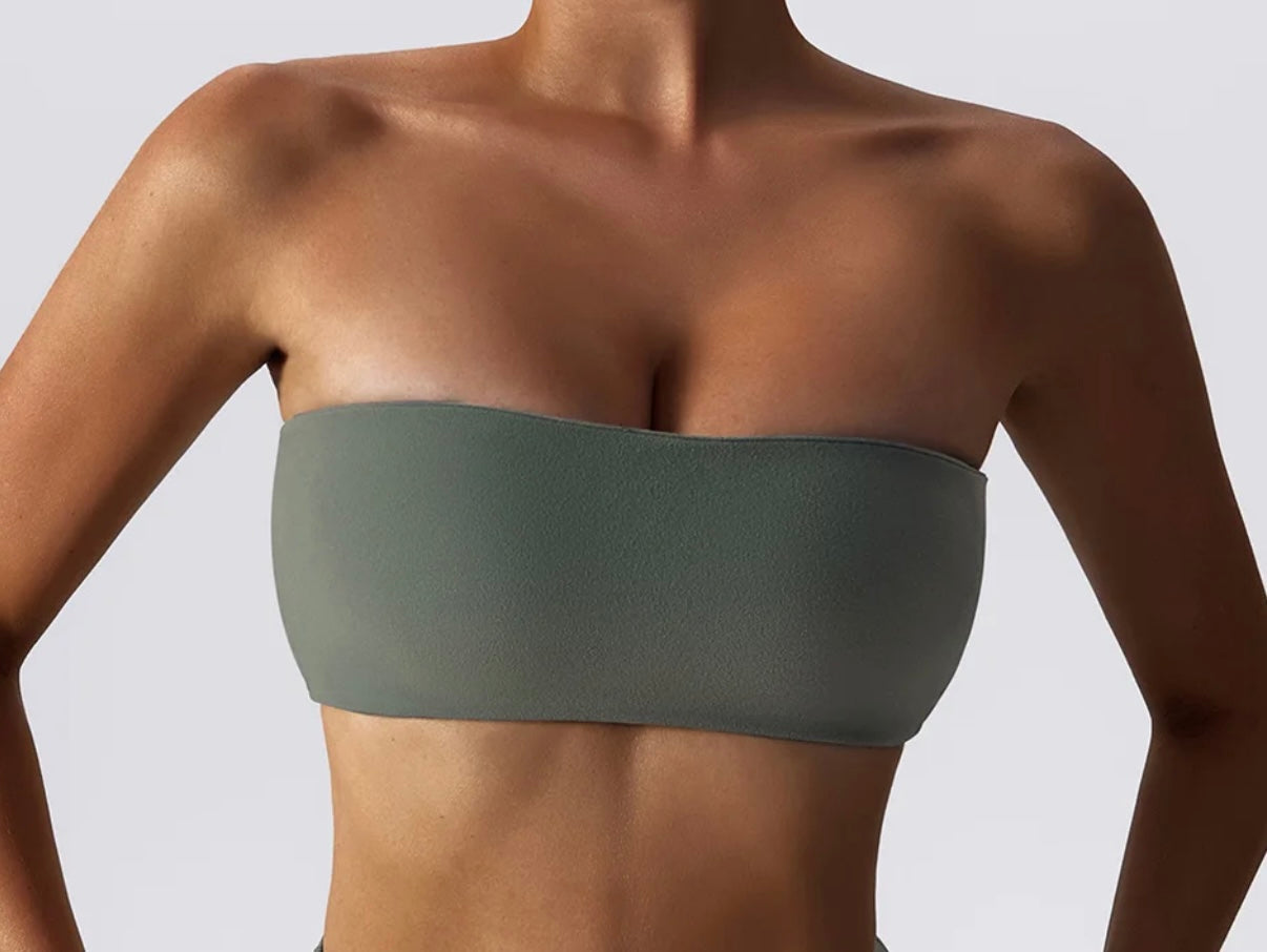 Bandeau/Strapless Top w/ Matching Bottoms