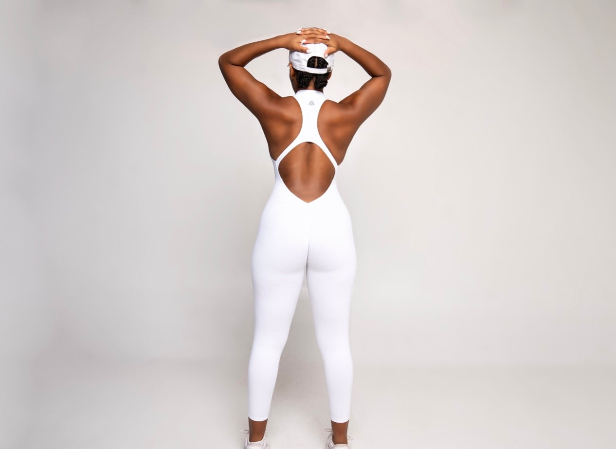 Zip - Up Contour Jumpsuit/ Romper