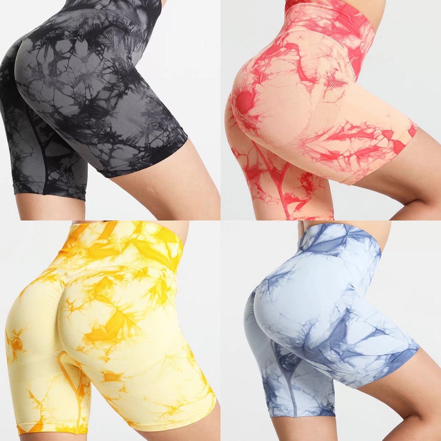 Ultra Tie Dye Butt Lifting Biker Shorts